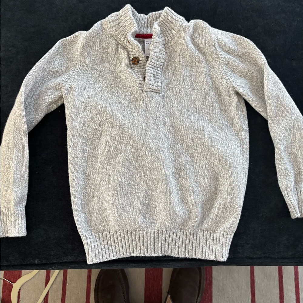 Carter's Cream V-Neck Sweater for Men